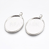 Alloy Pendant Cabochon Settings LS-PALLOY-2422-P-FF-1