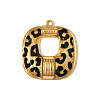 304 Stainless Steel Enamel Pendants STAS-OY006-33G-1