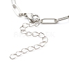 Tarnish Resistant 304 Stainless Steel Paperclip Chains Bracelet Making X-AJEW-JB01038-02-4
