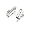 SHEGRACE Brass Slide On End Clasp Tubes XGRQ1R195-356P-2