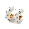 Rack Plated Brass Stud Earrings EJEW-H004-02G-01-1