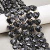 Natural Larvikite Beads Strands G-P592-B05-01-1