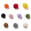 Flocky Acrylic Beads OACR-I001-8mm-L-M-1