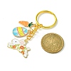 Easter Egg & Rabbit & Carrot Alloy Enamel Pendant Keychain KEYC-JKC00580-03-2