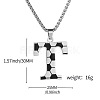 201 Stainless Steel Soccer Initial Pendant Necklacess for Men Women WG63E1E-08-2