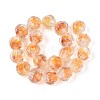 Textured Inner Flower Handmade Lampwork Beads LAMP-T024-07F-3