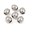 Smooth 304 Stainless Steel Beads STAS-Q146-P-1