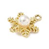 Christmas Alloy with Plastic Imitation Pearl Pendants LS-FIND-Z101-02G-2