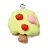 Autumn Theme Opaque Resin Pendants LS-RESI-L038-03P-05-1