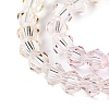 Gradient Color Baking Paint Glass Bead Strands DGLA-A039-T4mm-A01-3