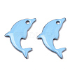 201 Stainless Steel Enamel Pendants STAS-N088-16G-1
