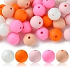 35Pcs Food Grade Eco-Friendly Silicone Focal Beads SIL-FS0001-22B-1