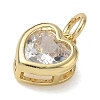 Brass Pave Cubic Zirconia Charms KK-CBA56EF-31G-04-2