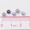 Silver-Grey Mix Pearlized Glass Pearl Beads HY-X006-4mm-13-4