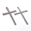 Tibetan Style Alloy Cross Large Pendants LS-EAAA0100Y-NF-1