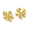 304 Stainlee Steel with Rhinestone Studs Earring EJEW-Z045-08G-2