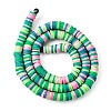 Handmade Polymer Clay Beads Strands CLAY-R089-6mm-T02B-36-7