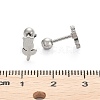 201 Stainless Steel Barbell Cartilage Earrings X-EJEW-R147-39-4