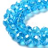 Anti-Tarnish Glass Beads Strands GR12MMY-20L-3