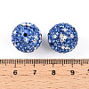 Polymer Clay Pave Rhinestone Beads RB-T018-01B-3