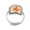 Brass Adjustable Rings for Women RJEW-G265-10P-4