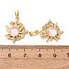 Brass Micro Pave Colorful Cubic Zirconia Pendants KK-A304-22G-2