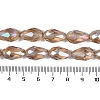 Transparent Electroplate Glass Beads Strands LS-EGLA-N013-T6mm-B23-4