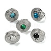 304 Stainless Steel Open Cuff Rings STAS-Z060-13P-1