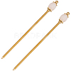2Pcs Brass Hair Sticks OHAR-PH00008-1