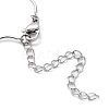 304 Stainless Steel Twist Bar Link Chain Necklace NJEW-K249-11P-3