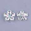 Transparent Acrylic Bead Caps TACR-T007-05A-2