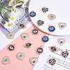 30Pcs 6 Style Alloy Enamel Pendants ENAM-SZ0003-30-4