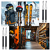 6Pcs Imitation Nylon with Alloy Ski Board Strap AJEW-HS0001-36-5