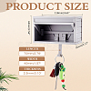 ABS Plastic Car Garage Key Holder with Opening Door AJEW-WH0794-20A-2