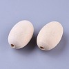 Unfinished Natural Wooden Beads WOOD-S650-81-LF-2