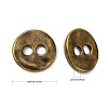 Tibetan Style Buttons TIBE-R178-AG-LF-2