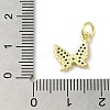 Real 18K Gold Plated Brass Pave Cubic Zirconia Pendants KK-M283-11P-02-3