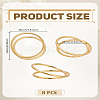 8Pcs Alloy Napkin Rings AJEW-LP0002-69G-2