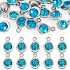20Pcs Faceted Glass Charms RGLA-TADJ0001-01J-1