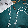 60Pcs Plastic Rosary Bead Necklaces NJEW-GO0001-10-4