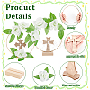 Cross Wooden Photo Holder Table Decoration DIY Making Kit DIY-GA0006-70-4