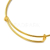 Adjustable Iron Expandable Bangle Making BJEW-YW0001-06G-3