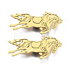 201 Stainless Steel Horse Lapel Pin JEWB-N007-131G-2