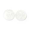 Natural Capiz Shell Charms BSHE-G029-15-2