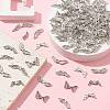 100Pcs 10 Styles Tibetan Style Alloy Fairy Wing Beads TIBEB-CJ0001-27-5