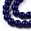 Opaque Solid Color Glass Beads Strands GLAA-T032-P10mm-03-3