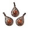 Synthetic Goldstone Pendants G-H065-02R-06-1