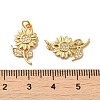 Rack Plating Brass Micro Pave Cubic Zirconia Pendants LS-KK-K377-60G-3