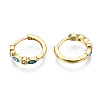 Brass Micro Pave Cubic Zirconia Huggie Hoop Earrings EJEW-T014-09G-02-NF-2