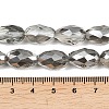 Electroplate Glass Beads Strands X-EGLA-D015-15x10mm-34-3